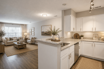 Open concept floor plans